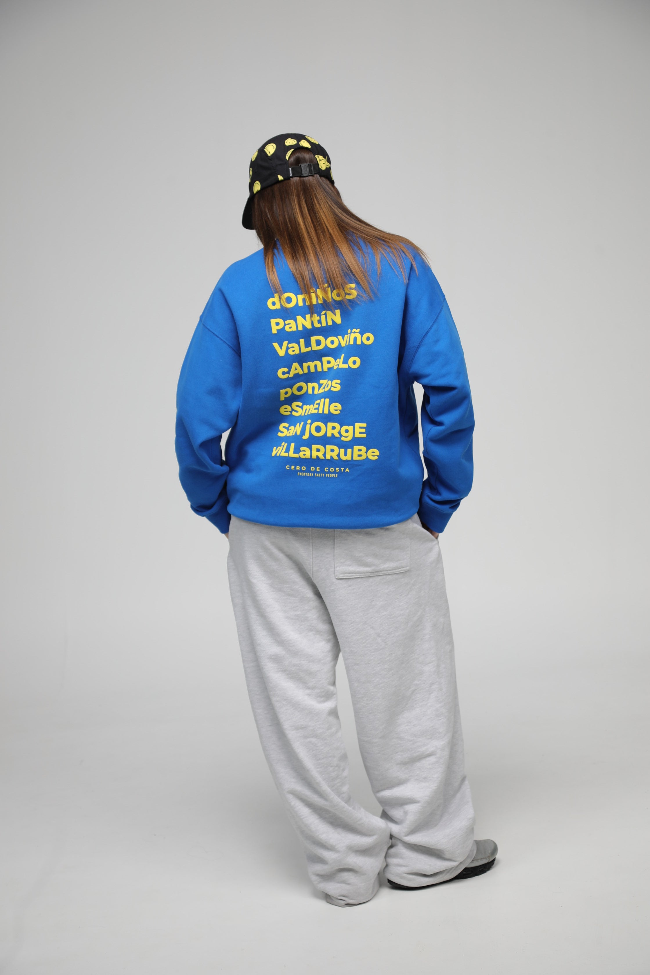 SUDADERA FERROL AZUL/AMARILLO